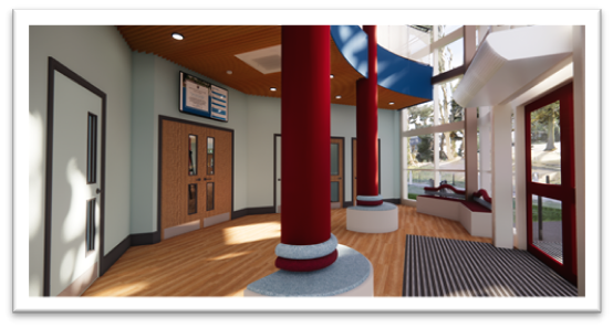 Artist's impression of the entrance to the new Sixth Form Block