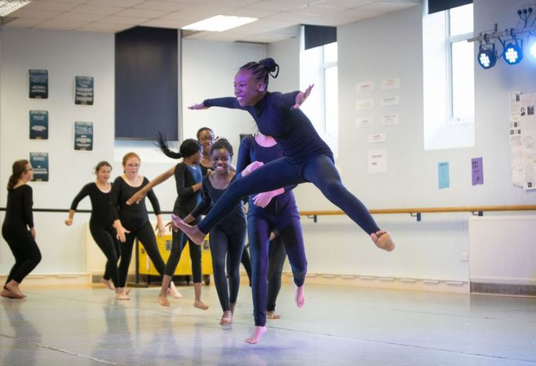 Key Stage 3 Dance lesson in the Dance Studio